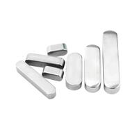 304 Stainless Steel Parallel Key M3 M4 M5 M6 M8 M10 M12 M14 M16 Round Ended Drive Shaft Flat Keyway Pin Square Rectangular Keys(M8x7-1pcs,40mm)