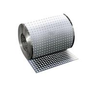304 Stainless Steel Perforated Sheet, 10mm Hole Decorative Metal Mesh for Windowsill Guardrail & Flower Stand, Durable Outdoor Screen, 40x210cm