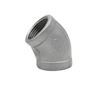 304 Stainless Steel Pipe Fittings, BSP Female and Male Threaded Industrial Coupling 1pc(45elbow,2 in)