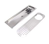 304 Stainless Steel Pitcher, Cup Rink, Washing Machine, Glass, High Pressure Washing with Drain Tray, Bar for Bar, Coffee (Stainless Steel Color B)