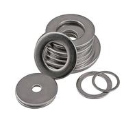304 Stainless Steel Plain Washers Bolt Flat Gasket M1.6 M2 M2.5 M3 M4 M5 M6 M8 M10 M12 M14 M16 M20 M36(M18X44X8.0 (2PCS))