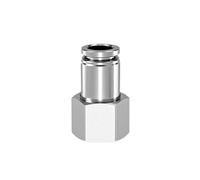 304 Stainless Steel Pneumatic Hose Fitting PC PCF PL Air Tube Connector 1/8 1/4 3/8 1/2 BSP Quick Release Pipe Fittings(8-03 (8mm-3l8),PCF)