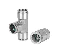 304 Stainless Steel Pneumatic Hose Fitting PU PV PY PZA SA Air Tube Connector M5 1/8 1/4 3/8 1/2 1Pcs(PZA,16mm)