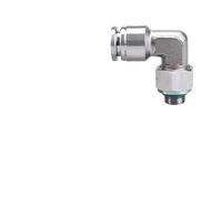 304 stainless steel pneumatic quick connector elbow PL-G thread M5 1/8 1/4 3/8 1/2 external thread sealing ring trachea hose 6 8 IDGTTLDF(PL4-G01,50 Pcs)