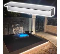304 Stainless Steel Pool Fountain, Rust-Resistant Spillway for Garden & Pond Water Features, Customizable Size (Silver, 62"/157cm) - Backyard Oasis Decor.