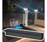 304 Stainless Steel Pool Fountain, Rust-Resistant Water Feature Spillway for Garden, Ponds, Backyard, Custom Size (Black, 38"/97cm) - Enhance Your Outdoor Oasis