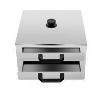 304 Stainless Steel Portable Rice Noodle Rolls Machine 2Layer Cuisine Recipes Cookware with Scraper,Three-dimensional Annular Steam System,Sealed and Smooth Edge,Openable Cover,for Making noodle rolls