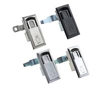 304 Stainless Steel Press and Rotate Flat Lock for Industrial Equipment Cabinet Door Lock 1Pcs(Zinc Alloy Matte)