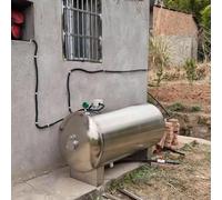 304 Stainless Steel Pressure Water Tank with Pressure Gauge, Switch & Safety Valve for Well Water Booster Pump, Garden Irrigation, Industrial Cleaning((115x65cm/45x25in) 250L/66Gal)