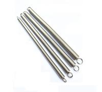 304 Stainless Steel Pull Spring Double Loop Closed Hook And Loop Wire Dia0.5mm(90mm(5pcs),6mm)