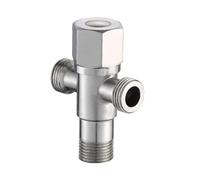 304 Stainless Steel Quick Opening Triangle Valve Two Way Angle Valve G1/2 Thread Water Inlet 1Pcs