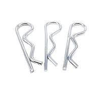 304 Stainless Steel R Type Spring Cotter Pins | Multiple Sizes: 1-4mm Diameter, 18-75mm Length for Securing Clevis Pins(10pcs 2x40mm)