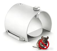 304 Stainless Steel Rat Blocker for Drains | Heavy Duty Drain Cover & Gutter Guard for 95-110mm Pipes | Mouse Proof Sewer Guard with Non-Return Valve for Outdoor Drain Protection