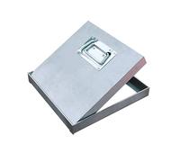 304 Stainless Steel Recessed Septic Tank Covers with Handles Durable Metal Manhole Covers for Parking Lots Highways and Schools15.7x15.7in (40x40cm)