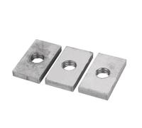 304 Stainless Steel Rectangular Nuts, 15-Piece Set of Coarse-Threaded Square Rectangular Nuts, M3-M8, Suitable for Home DIY and Hardware Assem (12 * 8 * 4mm*15)