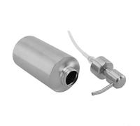 304 Stainless Steel Refillable Liquid Soap Dispenser with Pump Head, Suitable for Bathroom and Kitchen, Detachable Top for Simple Refilling and Maintenance (250ML)
