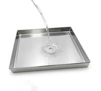 304 Stainless Steel Retention Tray Drip For Air Conditioning | Washing Oil Catch Multifunction Floor Protection - Multiple Sizes(60*55*5cm)