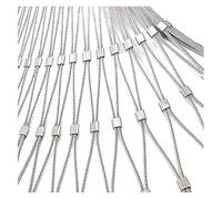 304 Stainless Steel Rope Mesh High Ventilation Rate Wire Fence for Patios Landscape Design & Protective Barrier (2x6m 6.56x19.68ft)