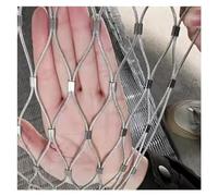 304 Stainless Steel Rope Net, 4cm/1.5mm Safety Net for Stairs, Garden, Farm, Football Field Boundary - Durable Protection for Outdoor Spaces (1x1m)