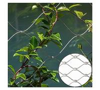 304 Stainless Steel Rope Net, Flexible Garden Safety Mesh, 1.5mm/2mm Planting Netting for Football Fields & Gardens (0.8x25m, 12cm/2mm)