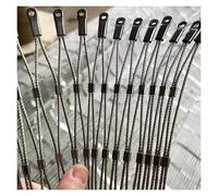 304 Stainless Steel Rope Net Flexible Plant Climbing Net 10cm/2mm MeshSafe Netting for Garden Outdoor Use (2x7m)