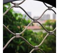 304 Stainless Steel Rope Net Flexible Safety Net Fall-Proof Playground Mesh Multi-Purpose Metal Netting Durable Stainless Steel Cable Net (2 x 0.7m/6.5 x 2.3ft)