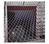 304 Stainless Steel Rope Net Wire Mesh for Plants Visual Transparency Self-Cleaning in Rain for Attic Openings, Courtyards, Roof Edges(3x9m/9.84x29.52ft)