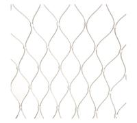 304 Stainless Steel Rope Netting Flexible Balcony & Terrace Safety Mesh & Bendable 10cm Openings 2mm Thickness 5x7m (16.4x22.96ft) Ideal for Loft & Outdoor Use