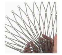 304 Stainless Steel Rope Netting Multifunctional Garden Mesh for Residential Areas Windows Schools 9cm Mesh 1.5mm Thickness 5x9m (16.4x29.5ft)