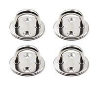 304 Stainless Steel Round Eye Pad Plate 5/16" 8mm Anchor Mount Great for Yoga Swings Hammocks/Boat Rigging/Marine Deck Hardware/Suspension Training Straps