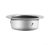 304 Stainless Steel Round Pipe Flange for Ventilation Ducting, Hydroponics Extractor Fan Wall Connector, Heat Resistant up to 220°C, Low Noise Air Flow Fitting (Silver)(80mm)