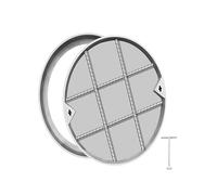 304 Stainless Steel Round/Square Manhole Cover - Durable Decorative Drain Cover with ClogResistant Grates for Seamless Outdoor Integration