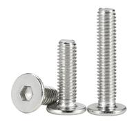 304 stainless steel round thin head, large flat, screws, head-down hexagon, M2, M3 - M8(M4*14 * 8(100粒))