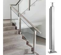 304 Stainless Steel s Clamp Bracket for Railing 33.4" Post for Steps Balconies Dec s & Pool FencesEnd Post Solut