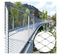 304 Stainless Steel Safety Net 1.5mm Wire Mesh for Fall Protection Versatile Use for Sports Fields & Gardens (1.5x24m/4.9x78.7ft)