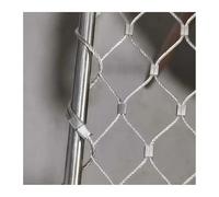 304 Stainless Steel Safety Net Fall Protection Mesh for High Areas Multi-functional Metal Grid Retractable Ideal for Gardens Farms Stairs Balconies (4x2.4m/13.1x7.8ft)