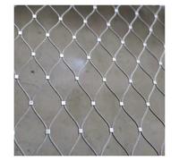 304 Stainless Steel Safety Netting for Balcony Flexible X-Type Mesh Garden Net 10cm/2mm Rope 1.5x16m Wire Rope Net for Outdoor Protection