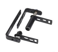 304 Stainless Steel Saloon Door Hinges - Self-Return Double Swinging Cafe Bar Hinge for Western Barn Doors - Heavy Duty Silent Pivot Hardware - Black Finish(M)