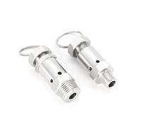 304 Stainless Steel Sanitary Spring Pressure Relief Valve - for Gas Compressor & Pressure Cooker -1 Piece(2 Bar Fixed 1/2in)