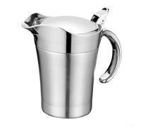 304 Stainless Steel Sauce Pot, Insulated Gravy Pot with Lid, for Gravy, Salad Dressing, Sauce and Hot Soup(750ML)