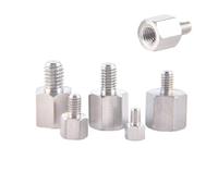 304 stainless steel screw M2 M2.5 M3 M4 M5 M6 nut bolt external hexagonal conversion screw Internal and external teeth small(M2-M3)