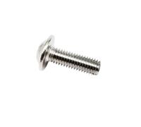 304 Stainless Steel Screws,M2 M2.5 M3 M4 M5 M6 M8 M10 304 Stainless Steel Hex Hexagon Socket Round Button Flange Head With Washer Gasket Allen Screw Bolt(65mm 10pcs M6)