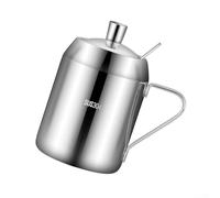 304 Stainless Steel Seasoning Jar with Lid and Spoon | Airtight Condiment Canister for Salt Sugar Spices | Food GRADEs Kitchen Storage Container | Silver