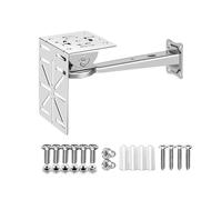 304 Stainless Steel Security Camera Mounting Bracket, Adjustable Wall Mount Holder Extension Arm for Cameras Outdoor Indoor, Set B