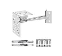 304 Stainless Steel Security Camera Mounting Bracket, Adjustable Wall Mount Holder Extension Arm for Cameras Outdoor Indoor, Set E