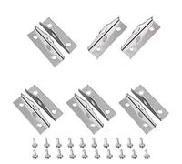 304 Stainless Steel Security Lock Padlock Eyelet, Door Clasp Padlock 90 Degree Angle Latch, Indoor or Outdoor Lockers, Tool Boxes, Gates and Sheds 5 Piece Set