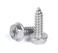 304 stainless steel self-tapping hexagon screw cross flange screw wood dowel M3M4M5M6(M4x16 20pcs)