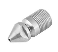 304 Stainless Steel Sewer Jetter Nozzle 3/8 BSP Male Thread Drain Cleaning Kit 1 Front 8 Backward Holes for High Pressure Washer