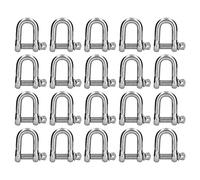 304 Stainless Steel Shackle - Durable - Resistant Heavy Duty Anchor with D Ring Pin, High Load Bearing for Industrial Use in Construction Machinery and Railways (Type 1)