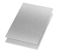 304 Stainless Steel Sheet A4 Size 210mm x 297mm, 0.5mm Thick Rectangular Stainless Steel Plate, LAVMHAB 304 Sheet Metal for DIY Crafts Models (2Pcs)
